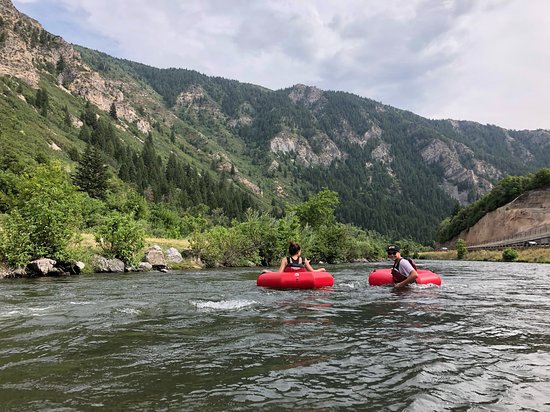 Floating down Provo River