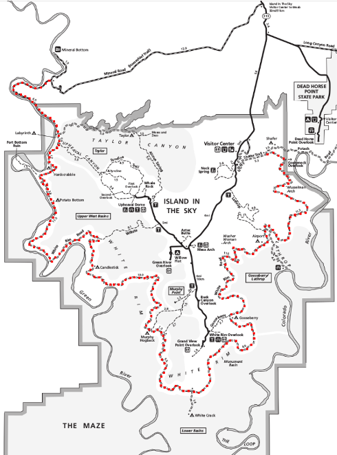 White Rim Map