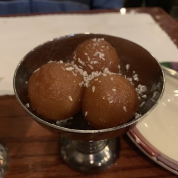 Gulab Jamun, sweet Indian desert, deep fried Indian donut.