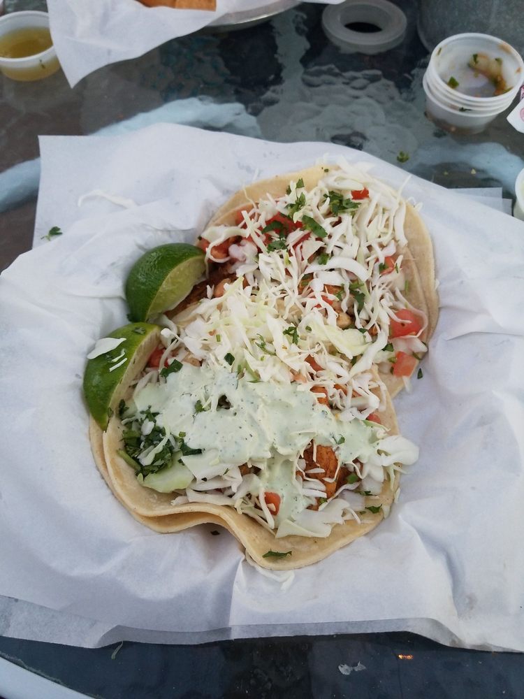 Lone Star Taqueria Menu Favorites, Fish Tacos.