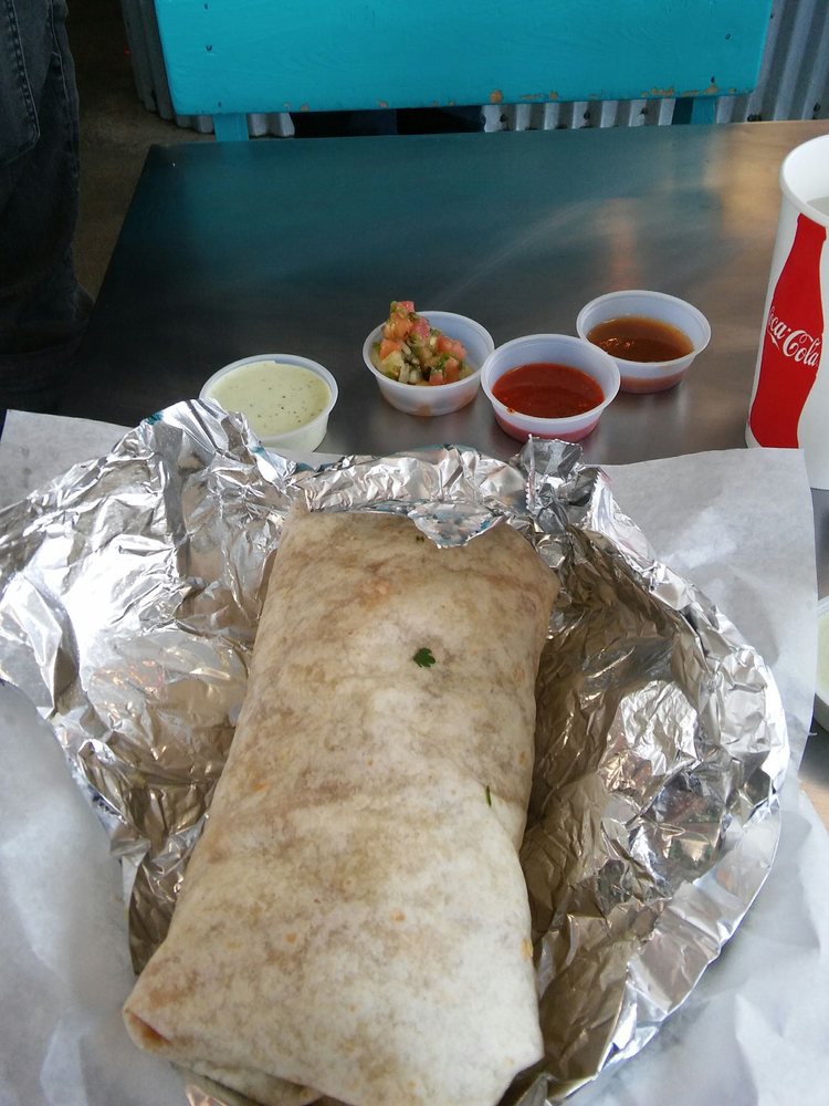 Lone Star Taqueria Menu Favorites, Fish Burrito.