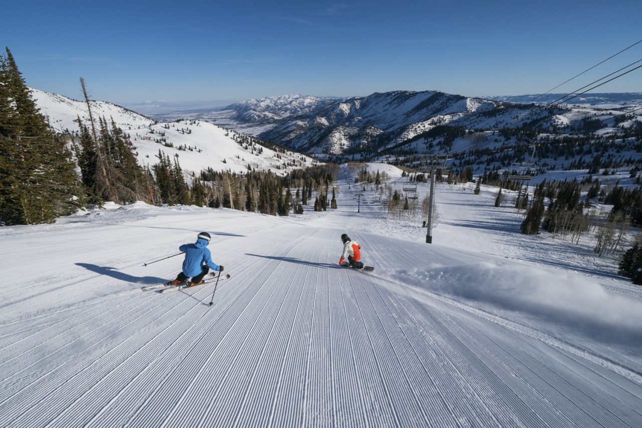 Skiing on Utah Slopes