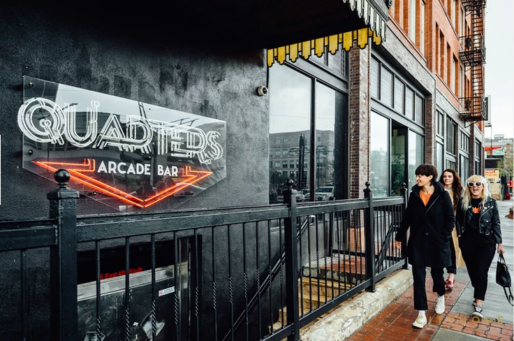 Quarters Arcade Bar sign