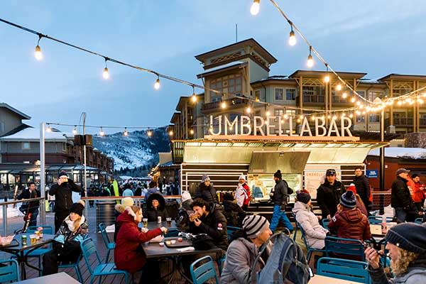 Apres-ski experiences at Park City Mountain Resort, one of Utah's favorite ski destinations