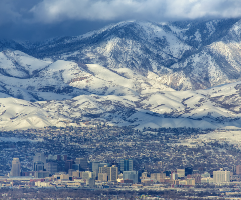 Snowy Salt Lake City 