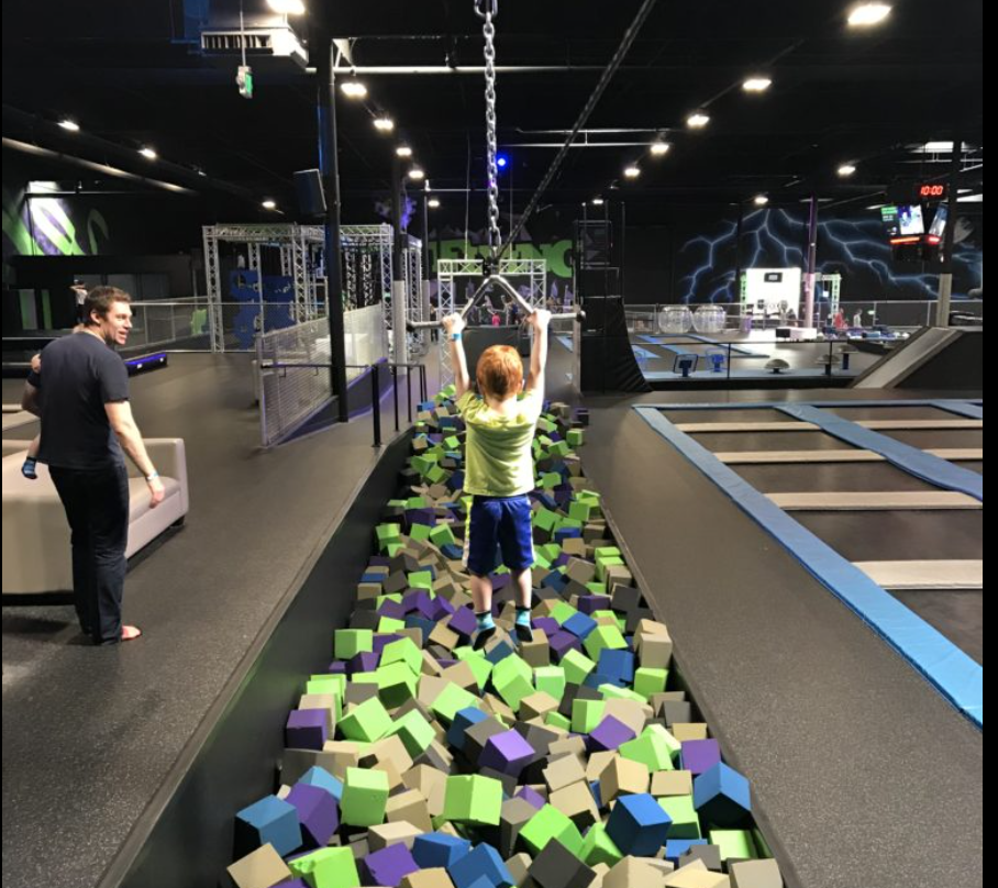 Trampoline parks foam pit