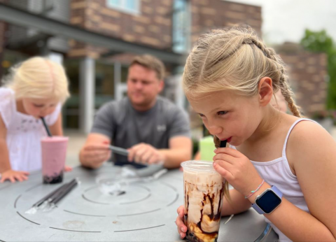 Kids at Tea Bar