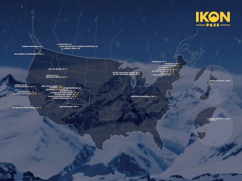 Map of utah ikon pass ski resort locations. Skiable locations with Ikon Pass. Ikon ski pass. Unlimited solitude skiing. 