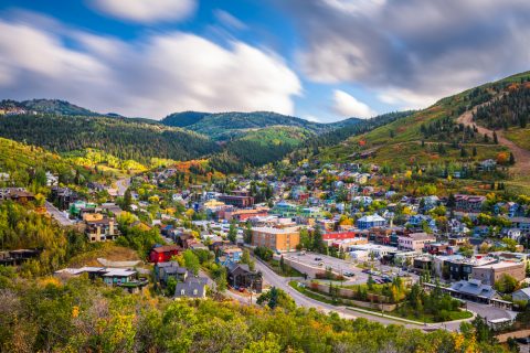 Park City Downtown from the air