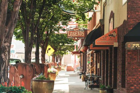 Main Street Walkway of Kanab Utah