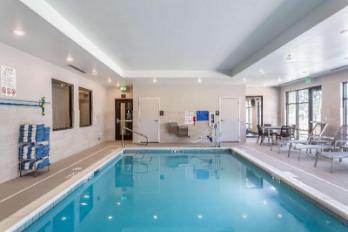 Indoor pool at Comfort Inn and Suites Salt Lake City Airport, one of the Salt Lake City hotels near the airport for quick overnight stays