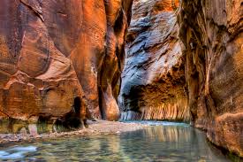 The Narrows is one of the most iconic hikes in Zion National Park, where you walk directly through the Virgin River instead of on a traditional trail. Towering canyon walls—some over 1,000 feet high—close in around you, at times only 20–30 feet apart, creating a dramatic slot canyon experience.
