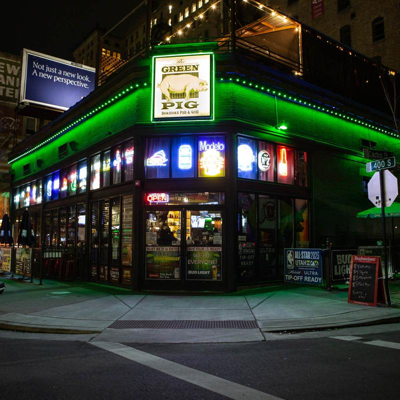 A photo of Green Pig Bar in downtown Salt Lake